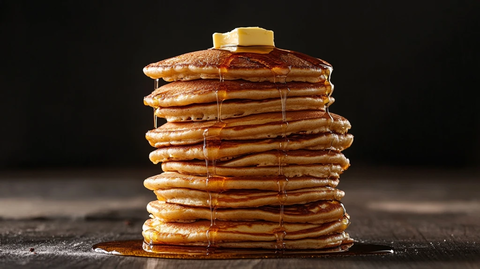 层煎饼堆叠展示