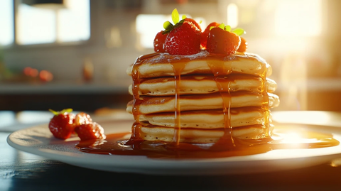 草莓与焦糖滴落