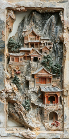 山间古建雕刻尽显传统建筑之美