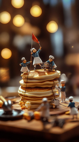 小人推厨房场景