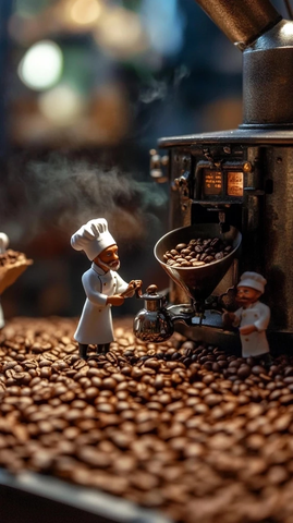 小人咖啡烘焙磨豆厨师服