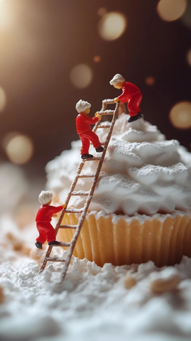 迷你人偶制作甜点场景