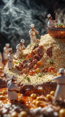 巨型蒸制小厨师巧手精雕