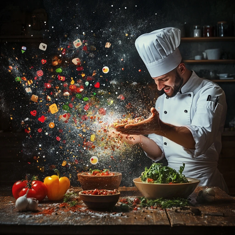 厨师使用社交媒体元素烹饪