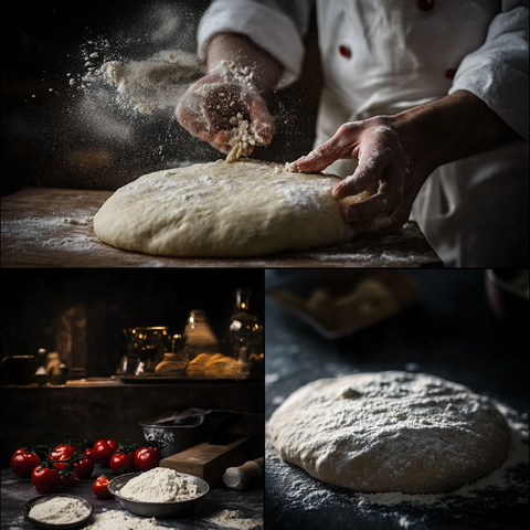 专业制作披萨面团实景