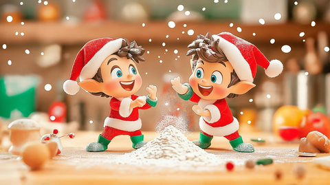 小精灵厨房面粉滚动