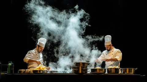 舞台烹饪表演