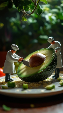 小厨师切准备烹饪