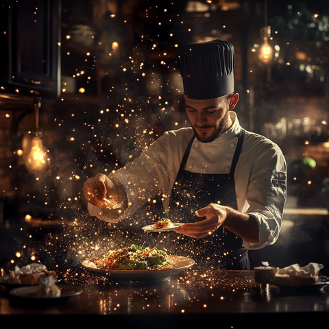 艺术美食餐厅氛围温暖