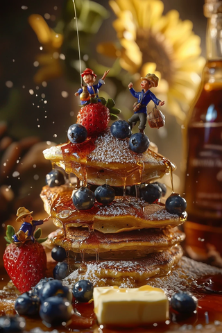 迷你农场与早餐场景