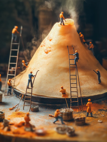 巨型马萨拉多萨制作现场