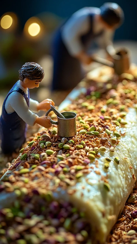 微型园丁种植哈拉维特奶酪卷