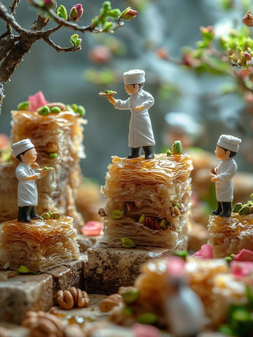 小厨师制作黄金酥脆果仁酥