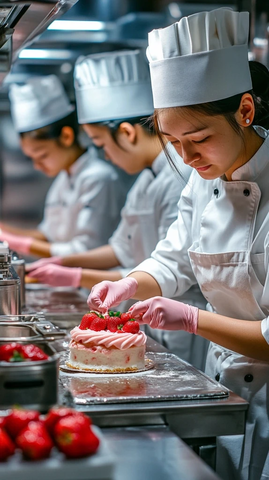 草莓便当蛋糕制作过程