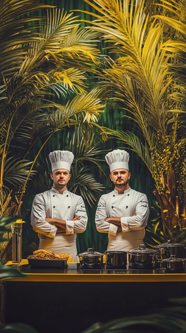 两位主厨对峙厨房竞技