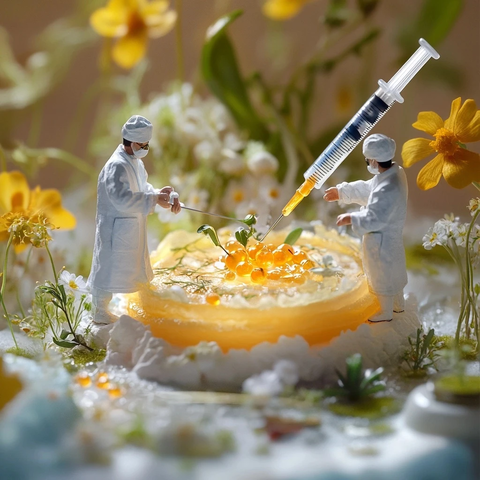 迷你医生为洋槐沙拉施酱