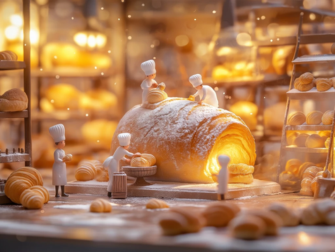 小小面包师与巨大面包