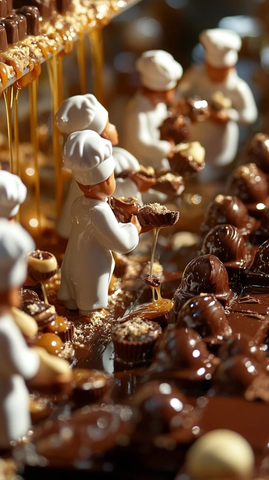 巧克力工坊小工匠制作糖果