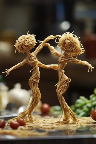 面条人舞蹈厨房互动