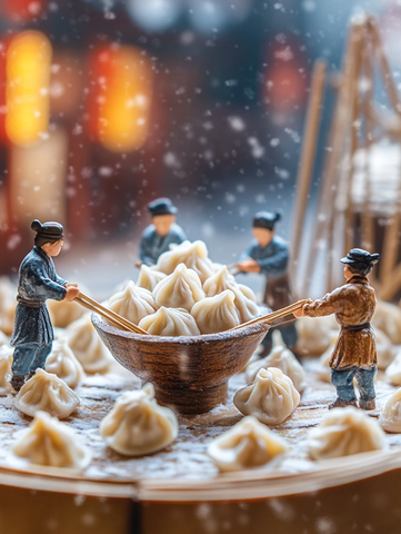 迷你人偶与巨型饺子