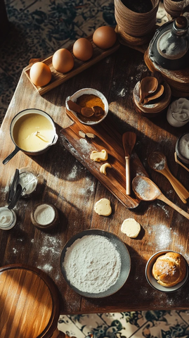 烘焙工具桌面摆放