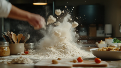 面粉云中飞越美食桌