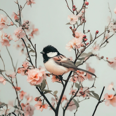 鸟语花香的自然风景
