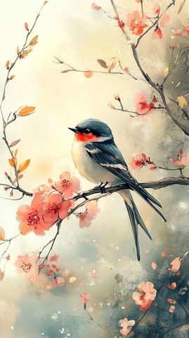 春回大地花舞草绿燕飞阳光