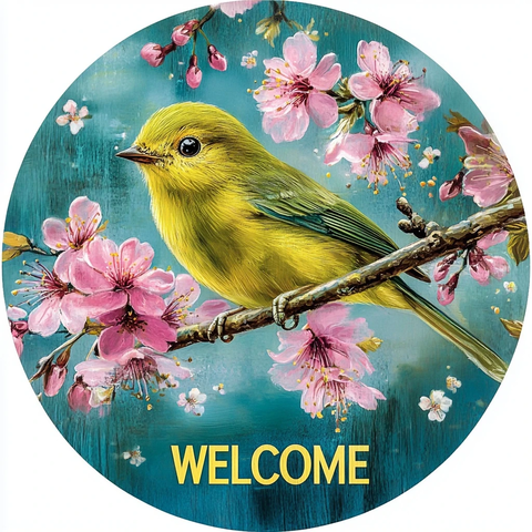 樱花枝头小鸟欢唱迎春