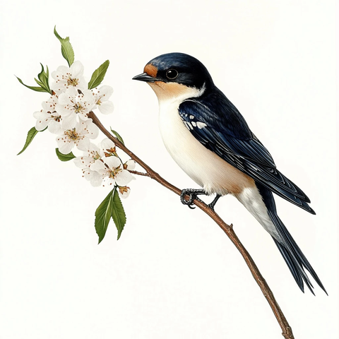 春燕衔枝海报设计