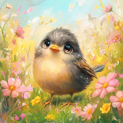 胖罗宾与春花插画