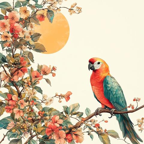 塔罗牌叶框花阳光动物