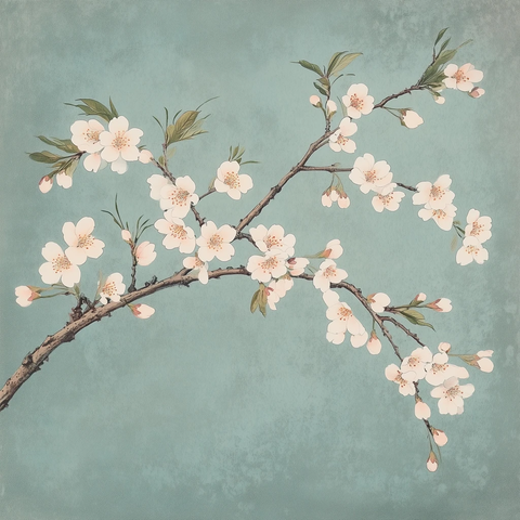 樱花枝头繁花盛开