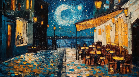 咖啡馆与彗星夜晚