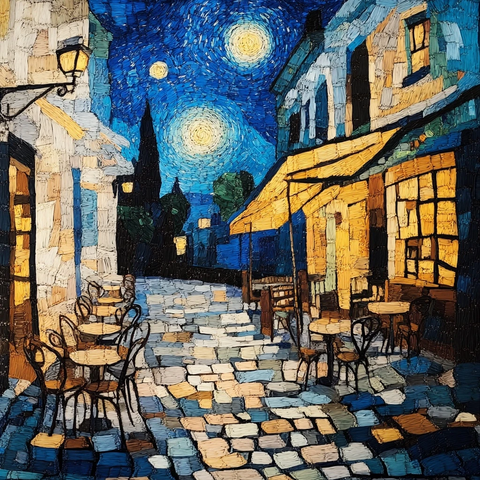 羊毛立体咖啡馆场景