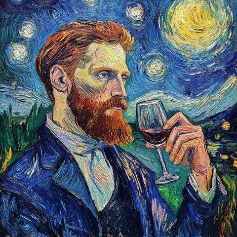 诗人聚会品酒绘诗篇