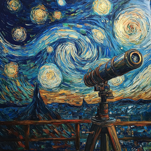 星空与望远镜的融合