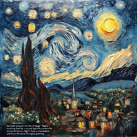 星空卷云涡旋月