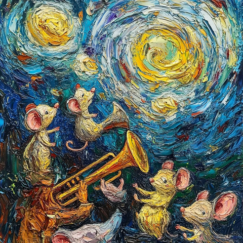 盲鼠合唱团围绕喇叭演出