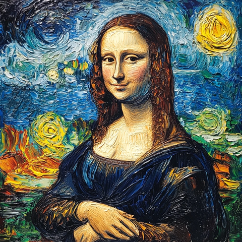 蒙娜丽莎的星夜印象