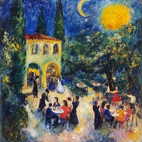 户外晚宴人群聚会