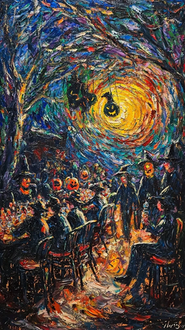 万圣节派对南瓜灯装饰