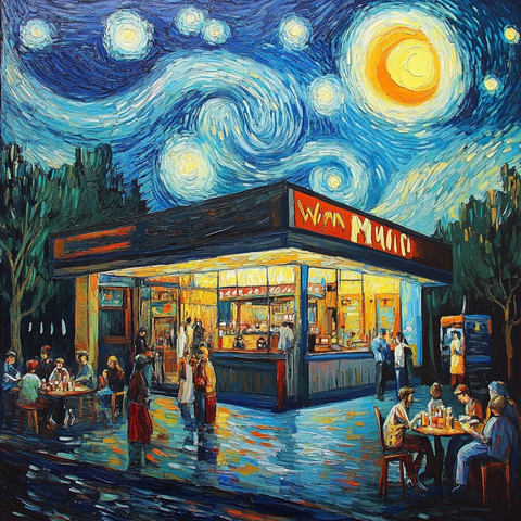 星空下的快餐店