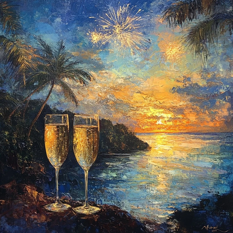 新年祝福和平爱心健康家庭