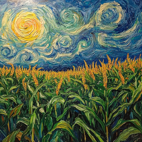 玉米地延展至天际