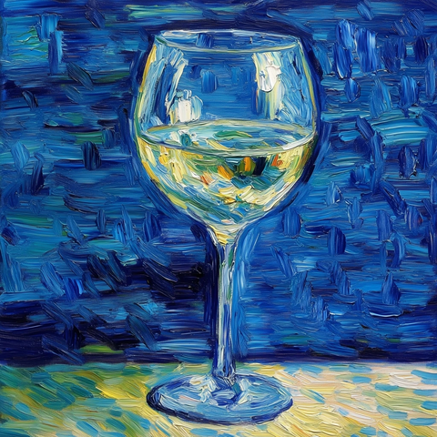 葡萄酒杯静物画