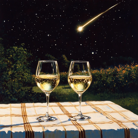 夜空下的葡萄酒盛宴