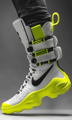 耐克气垫靴荧光黄配色