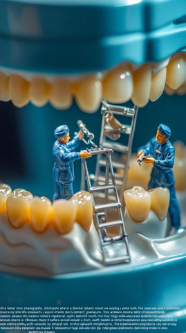 微型工程师口腔内植牙手术