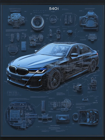 汽车零件组装图